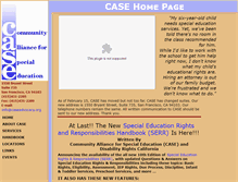 Tablet Screenshot of caseadvocacy.org